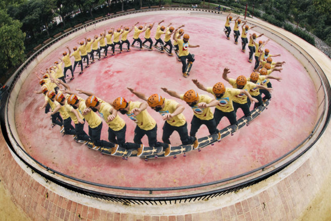 longboard nosemanual skater barcelona