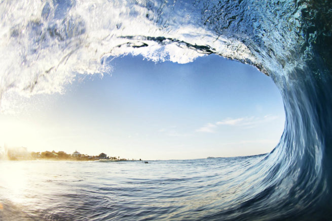 Morning view golden hour ocean barrel blue underwater surf surf photography