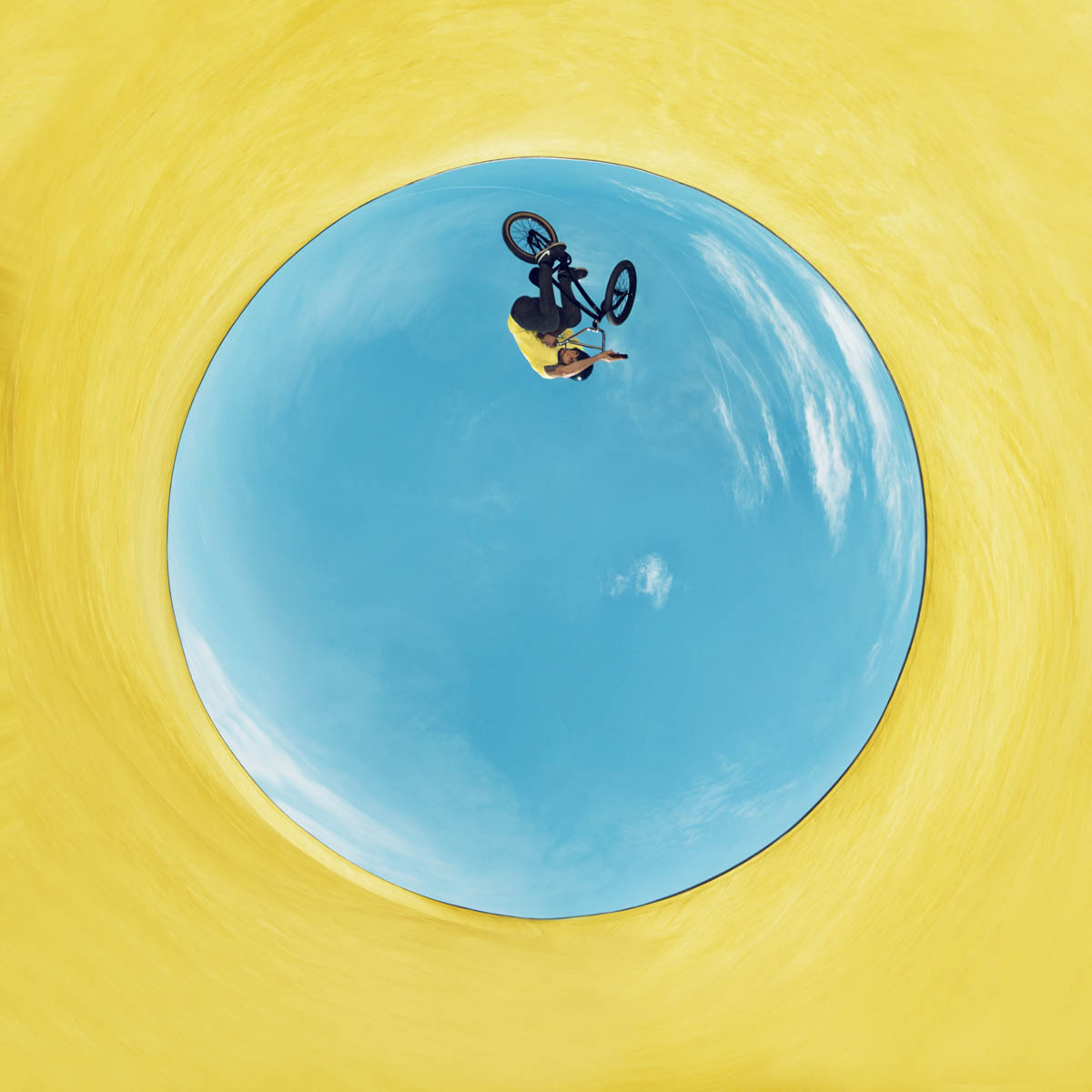 yellow blue bmx skatepark barcelona mabella