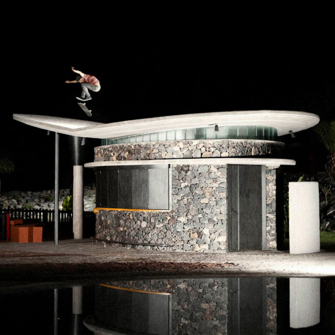 skater roof night 360 360flip tenerife redbull