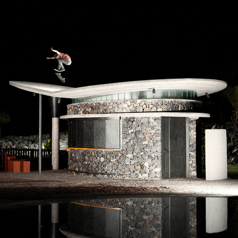 skater roof night 360 360flip tenerife redbull