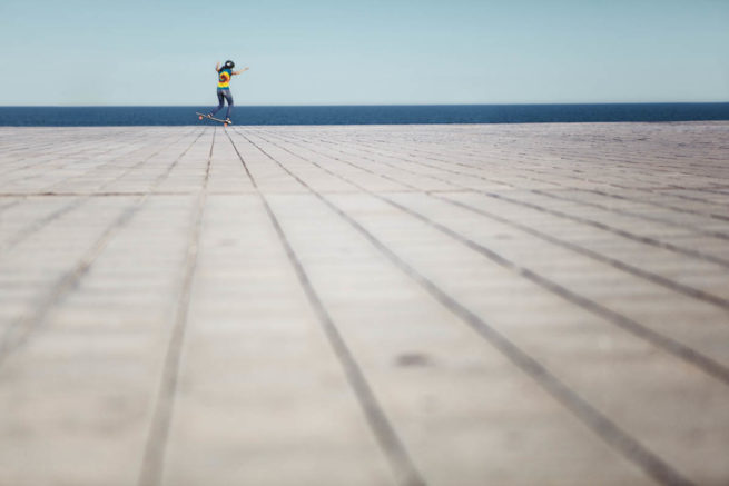 Barcelona longboard skate cindy zhou