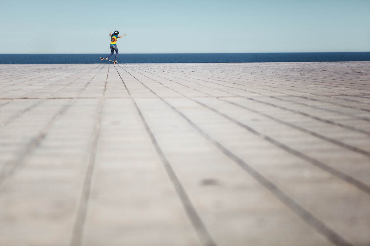 Barcelona longboard skate cindy zhou