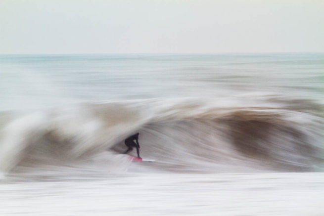 Barcelona barrel surf slab oneill surfing grey day