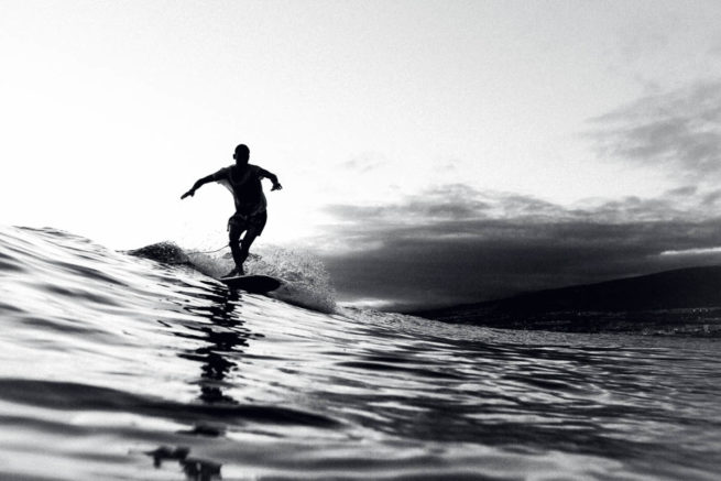 longboard longboarding surf afternoon black and white b&w noseriding