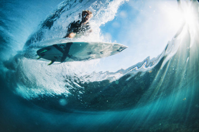 Morning view golden hour ocean barrel blue underwater surf surf photography
